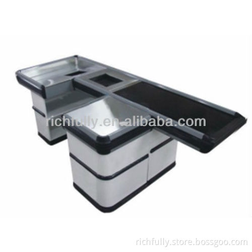RFY-SC10: Hot Selling Electronic supermarket Checkout Counter with conveyor Belt for sale